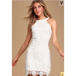 White lace dress